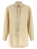 Beige Silk Blouse