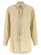 Beige Silk Blouse