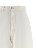 Lemaire White Cotton Jeans Denim