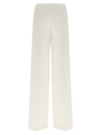 PINKO White Linen Casual Pants