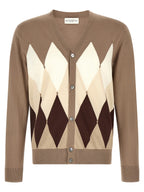 Ballantyne Brown Cotton Cardigan