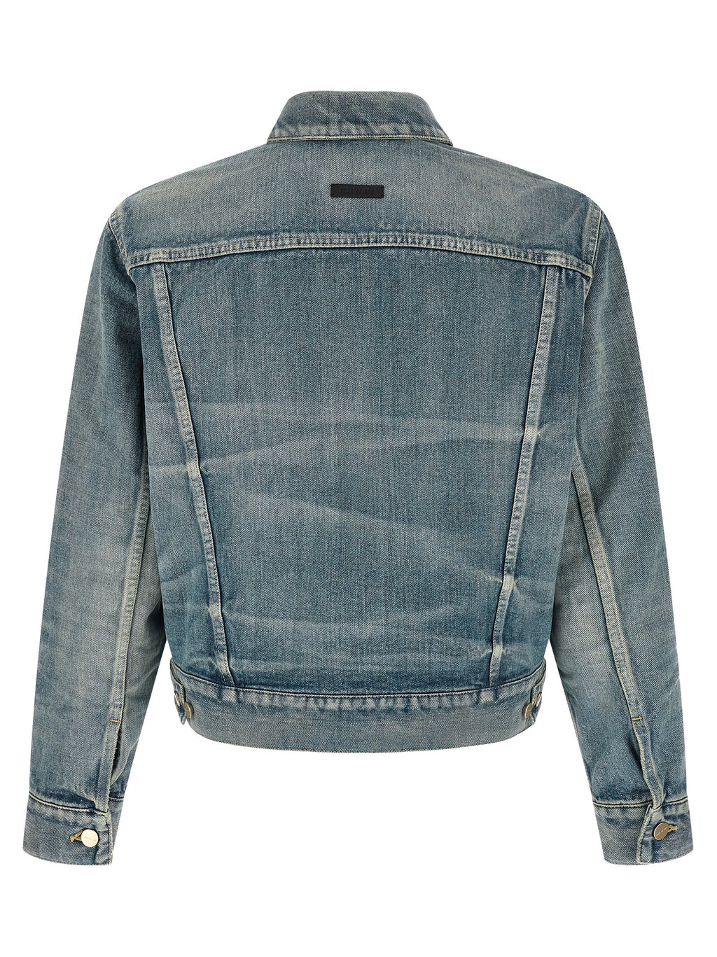 Blaue Jeansjacke aus Baumwolle