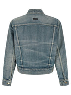 Blaue Jeansjacke aus Baumwolle