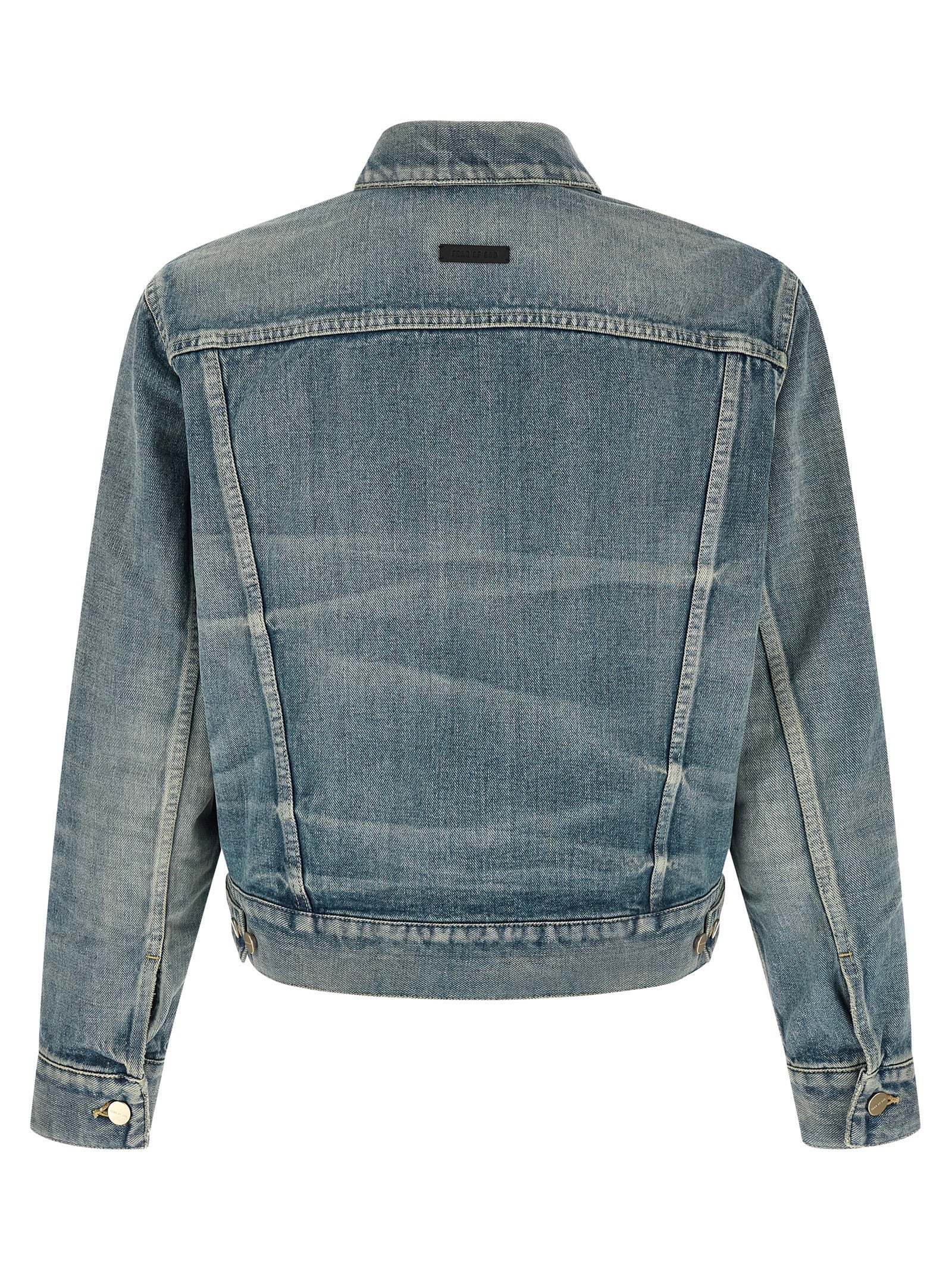 Blaue Jeansjacke aus Baumwolle