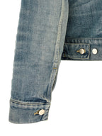 Blaue Jeansjacke aus Baumwolle