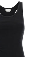 Alexander McQueen Black Cotton Long Dress