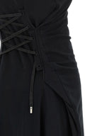 Alexander McQueen Black Cotton Long Dress