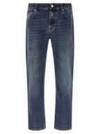 Department 5 Blue Cotton Straight-Leg Jeans