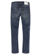 Department 5 Blue Cotton Straight-Leg Jeans