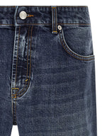 Department 5 Blue Cotton Straight-Leg Jeans