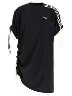 Y-3 Black Polyester Short Dress