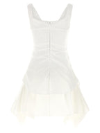 Alexander McQueen White Cotton Short Dress