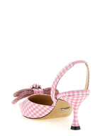 MACH & MACH Multicolor Cotton-Like Mid Heel Pumps
