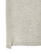 Saint Laurent Gray Cotton Polo Shirt