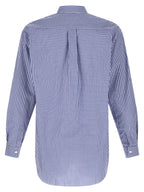 Comme Des Garçons Blue Cotton Blouse