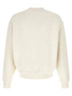 Palm Angels White Cotton Sweatshirt