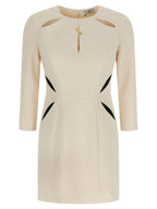 Elisabetta Franchi Bicolor Polyester Short Dress