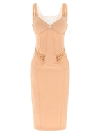 Elisabetta Franchi Multicolor Polyamide Midi Dress