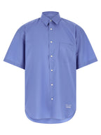 Comme Des Garçons Blue Cotton Blouse