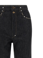 Black Cotton High-Waisted Jean