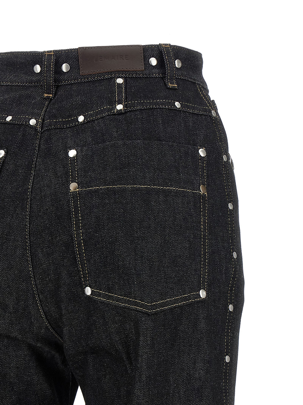 Black Cotton High-Waisted Jean