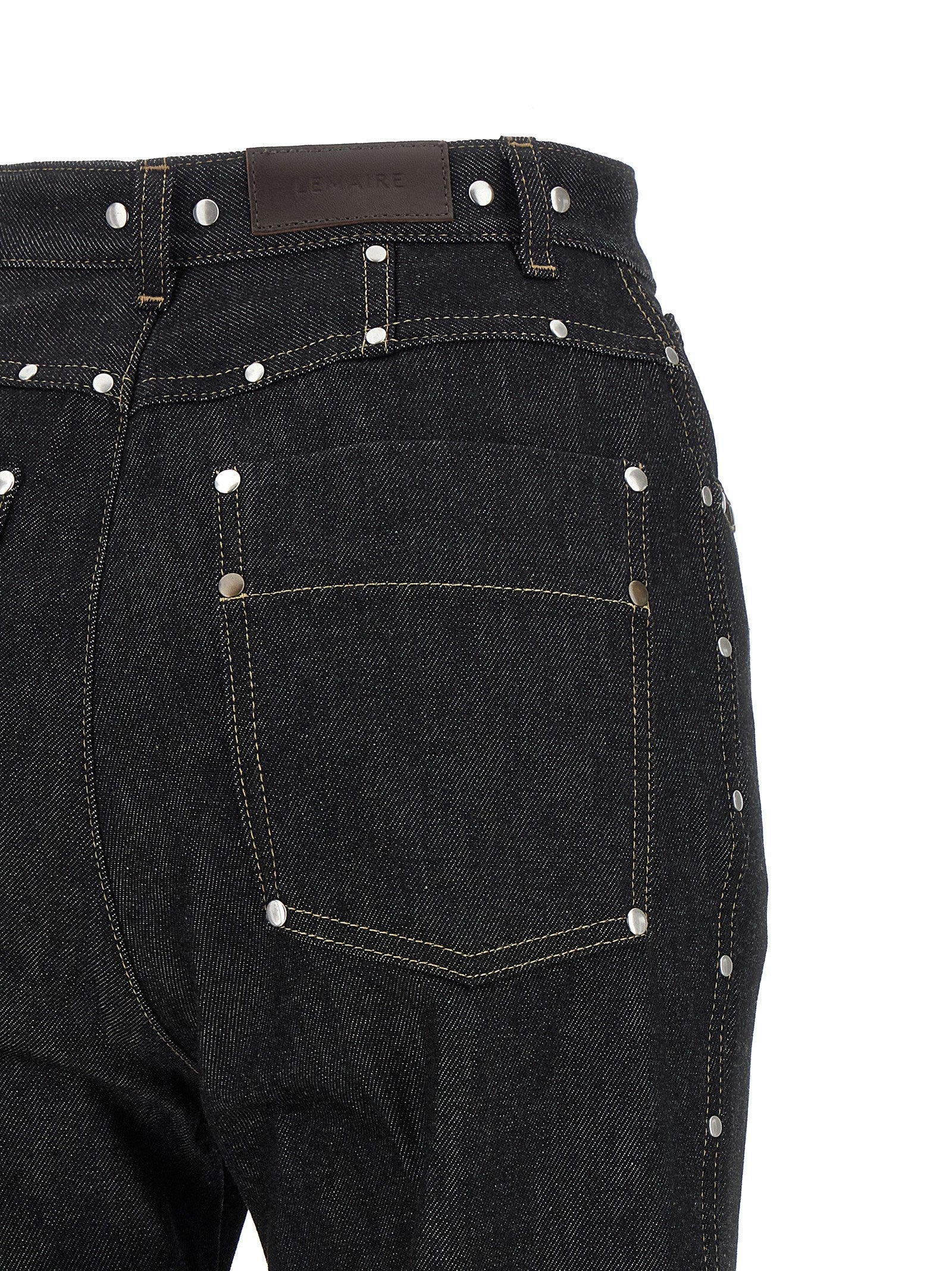 Black Cotton High-Waisted Jean