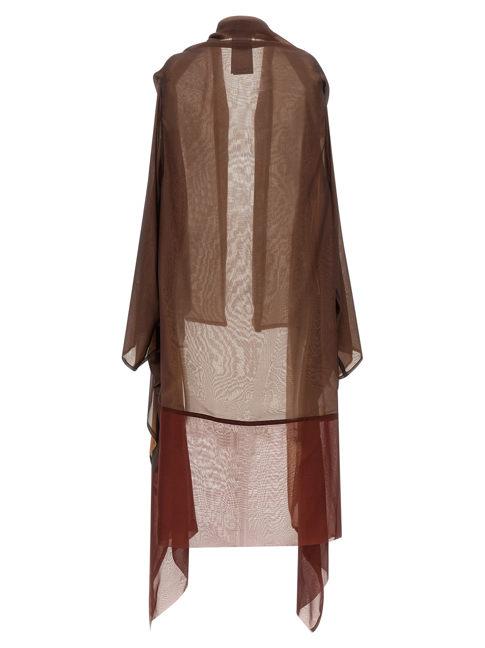 Brown Silk Cardigan