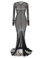 Rick Owens Black Nylon Long Dress