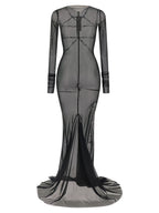 Rick Owens Black Nylon Long Dress