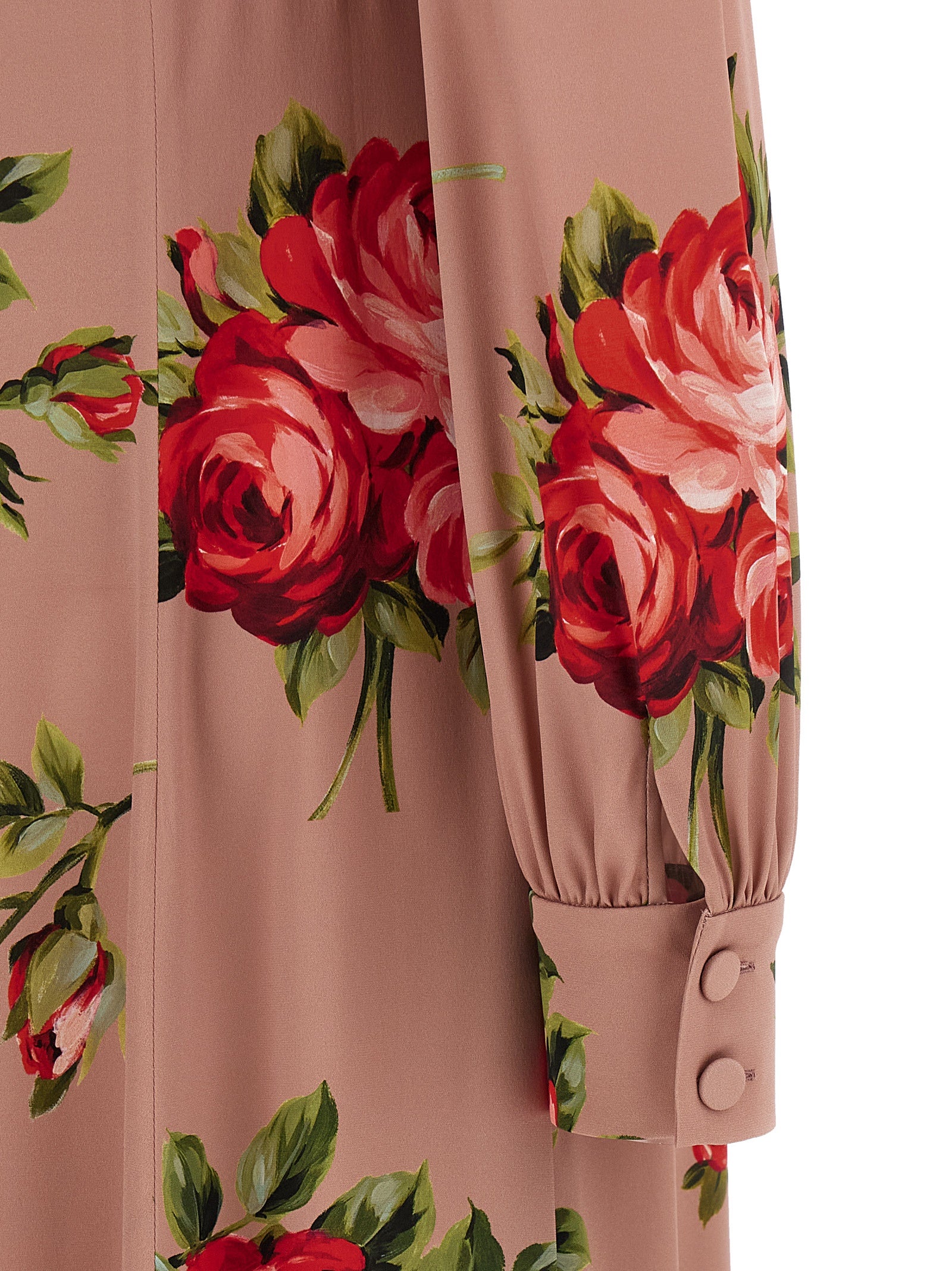 Mehrfarbiges Seiden-Maxikleid