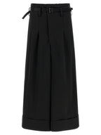 Junya Watanabe Black Acetate Flared Pants