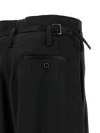 Junya Watanabe Black Acetate Flared Pants