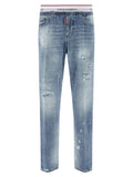 Blue Cotton Relaxed Fit Jeans