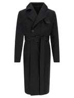 Rick Owens Black Cotton Coat