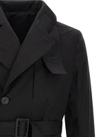 Rick Owens Black Cotton Coat