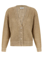 Peserico Beige Viscose Cardigan