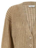 Peserico Beige Viscose Cardigan
