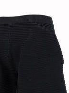 Issey Miyake Black Polyester Cropped Pants