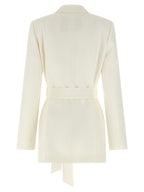 Kiton White Silk Blazer
