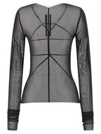 Rick Owens Black Nylon Cardigan