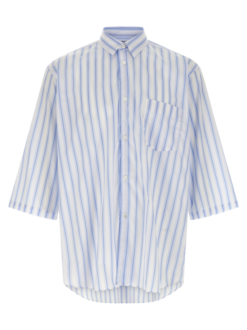 Bluse aus blauer Baumwolle