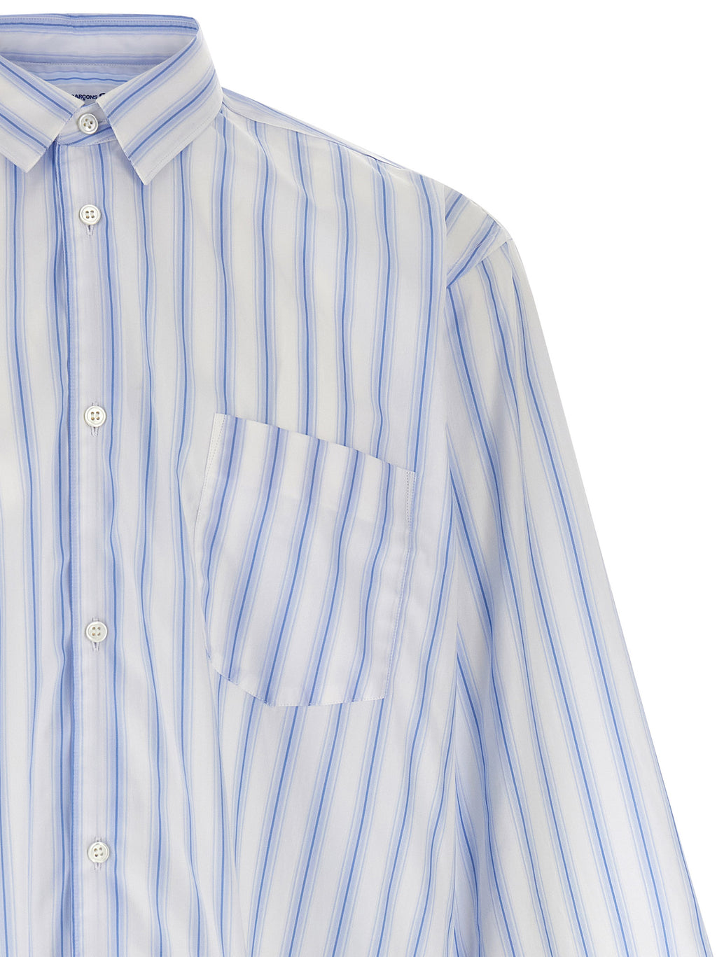 Bluse aus blauer Baumwolle