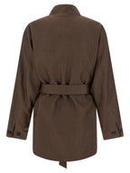 Kiton Brown Polyamide Blazer
