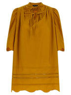 Fabiana Filippi Bicolor Cotton Short Dress