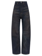 MM6 Maison Margiela Blue Cotton High-Waisted Jean
