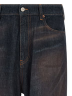 MM6 Maison Margiela Blue Cotton Straight-Leg Jeans