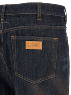 MM6 Maison Margiela Blue Cotton Straight-Leg Jeans