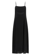 Black Viscose Long Dress