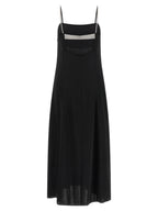 Black Viscose Long Dress