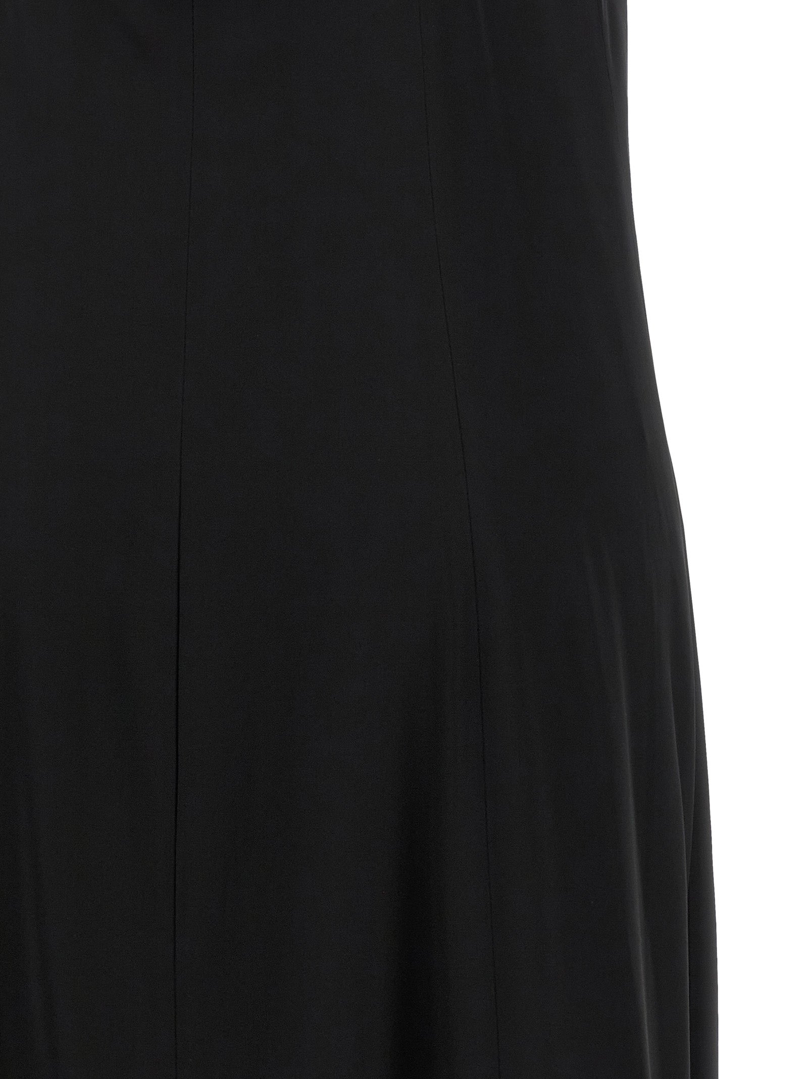 Black Viscose Long Dress